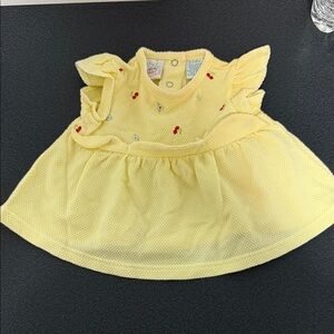 Charming Yellow Baby Dress with Embroidery vintage 90’s